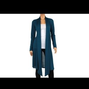 Women's Knee Length Hacci Cardigan Sz 2XL
